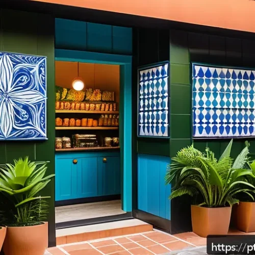 Home 31 디저트 전문가의 프랜차이즈 운영 사례 - A modern dessert franchise storefront in a vibrant Brazilian neighborhood, featuring a stylish logo ...
